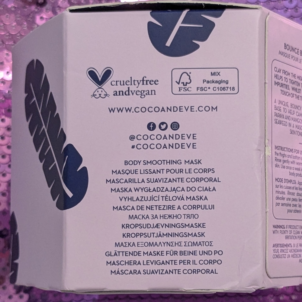 New Coco & Eve Glow Figure Bounce Body Masque - New In Box - Picture 3 of 7